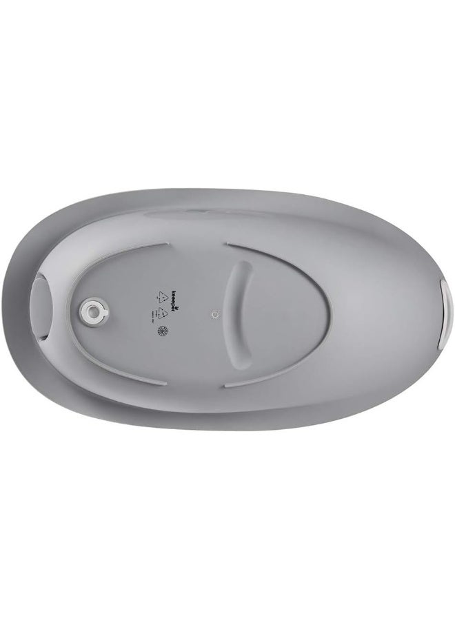 Baby Bath Tub With Plug - Grey/White