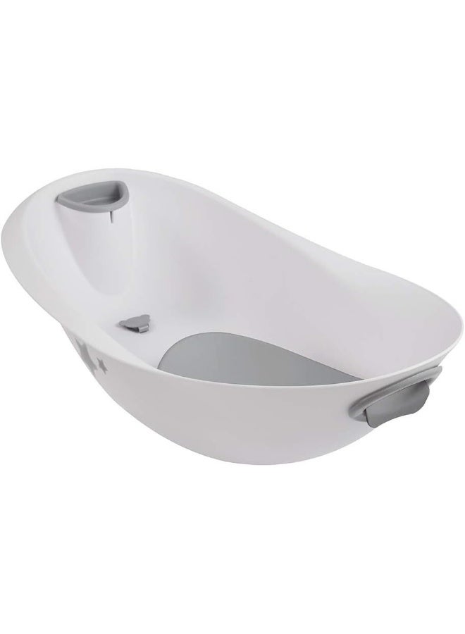 Baby Bath Tub With Plug - White