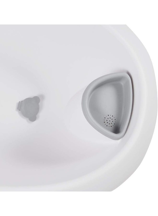 Baby Bath Tub With Plug - White