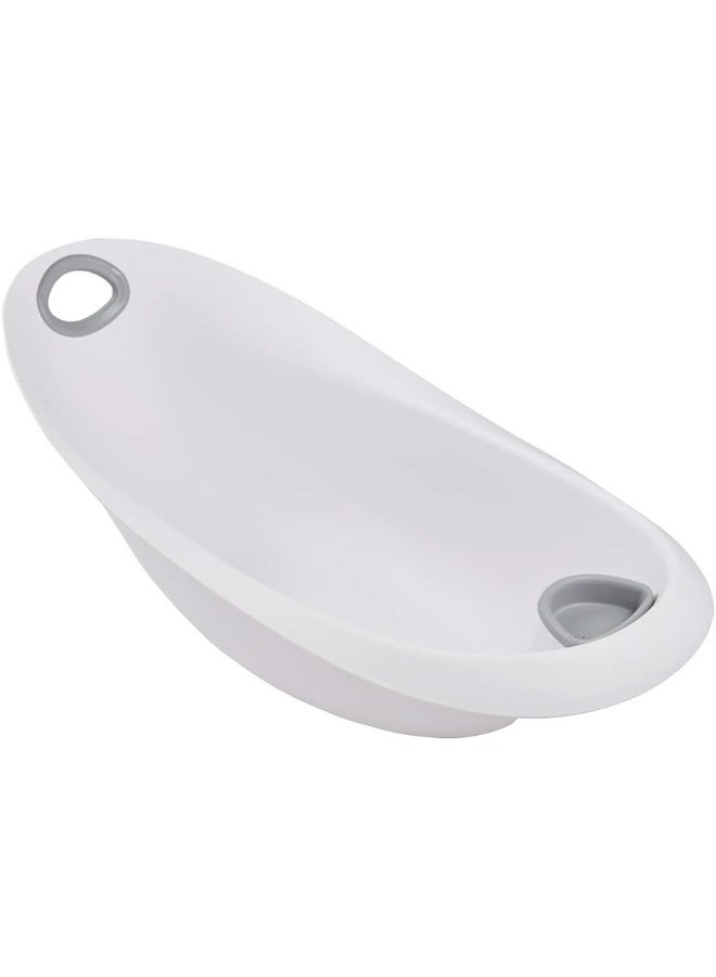 Baby Bath Tub With Plug - White