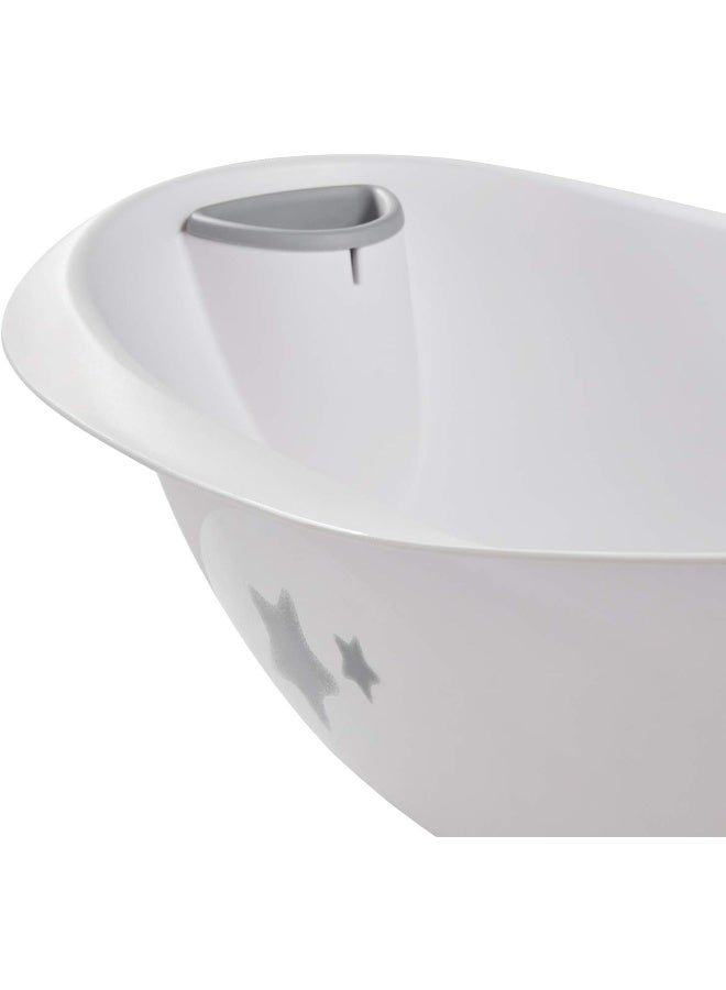 Baby Bath Tub With Plug - White