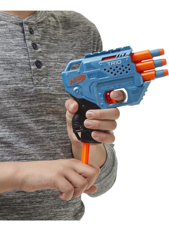 Nerf Elite 2.0 Trio Sd-3 Blaster -- Includes 6 Official Nerf Darts -- 3-Barrel Blasting -- Tactical Rail For Customizing Capability