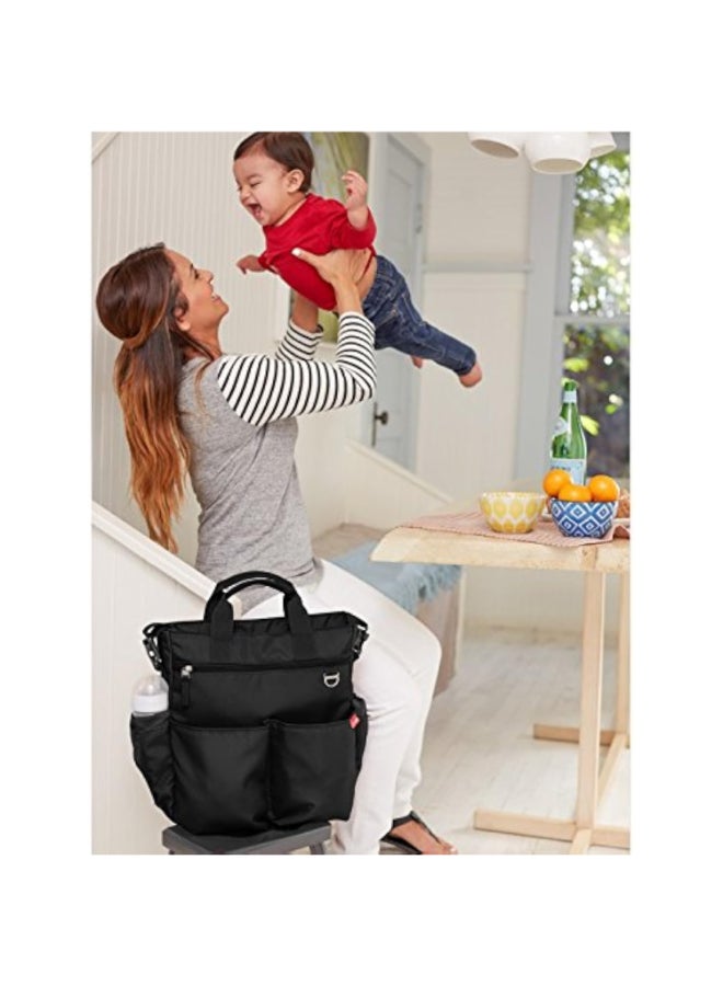 Pack Of 1 Duo Signature Diaper Bag 13X6X14 Inch - Black