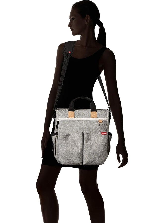 Duo Signature Diaper Bag - Grey Melange