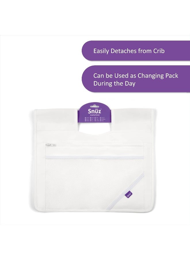 Pod 4 Storage Pocket, Multiple Pockets, Canvas Fabric, Hand Washable, Dimension 36Cm X 40Cm - White