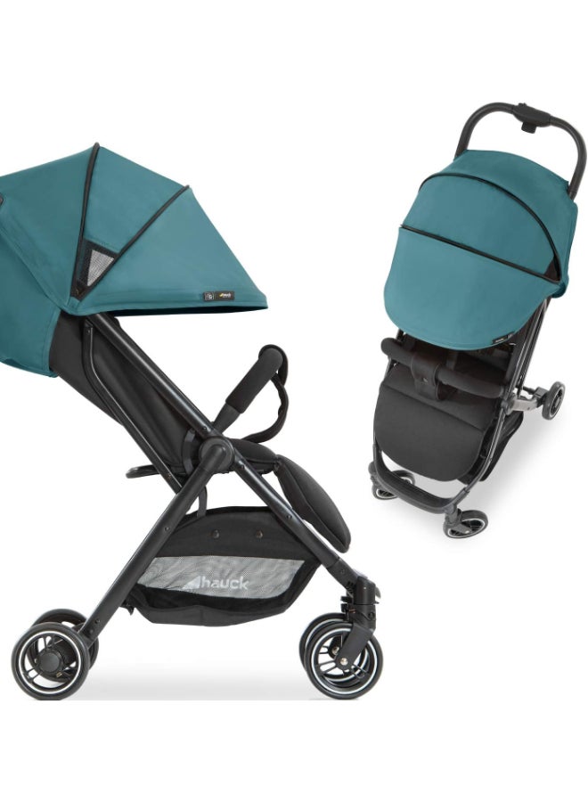 Sun Canopy For Pushchair Swift X, Upf 50 +, 3 Zones With Ventilation Outlets, Individual Summer Look, Easy To Install, Petrol