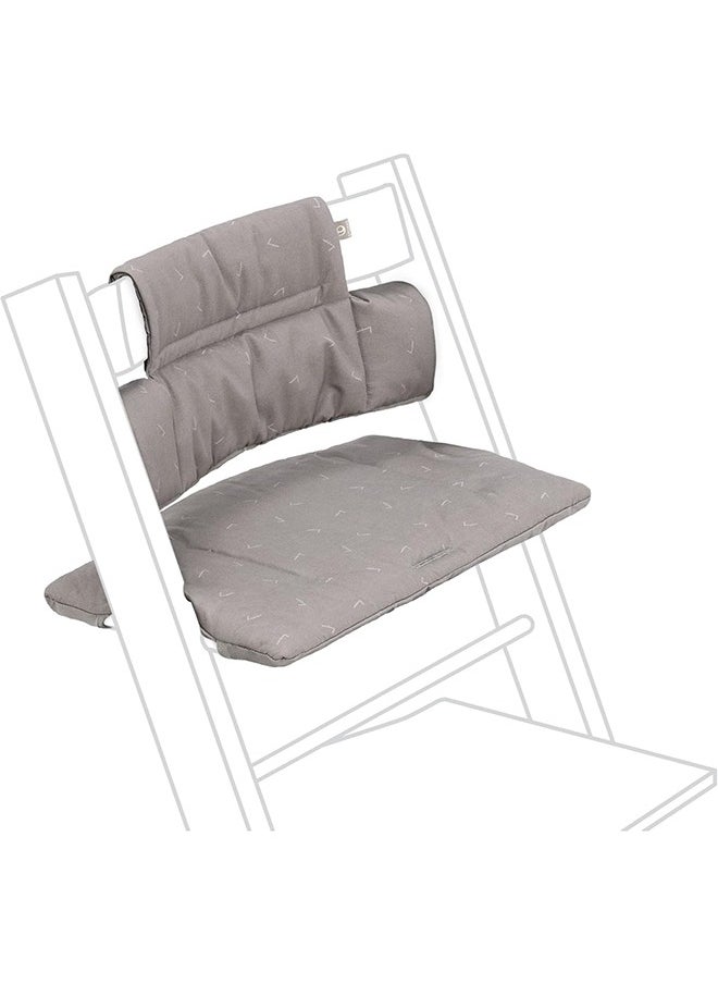 Tripp Trapp Classic Cushion Pair With Tripp Trapp Chair And Baby High Chair For Support And Comfort Machine Washable Fits All Tripp Trapp Chairs Icon Grey