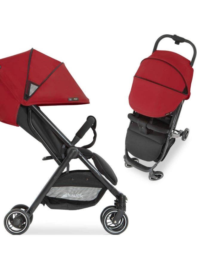 Sun Canopy For Pushchair Swift X, Upf 50 +, 3 Zones With Ventilation Outlets, Individual Summer Look, Easy To Install, Red