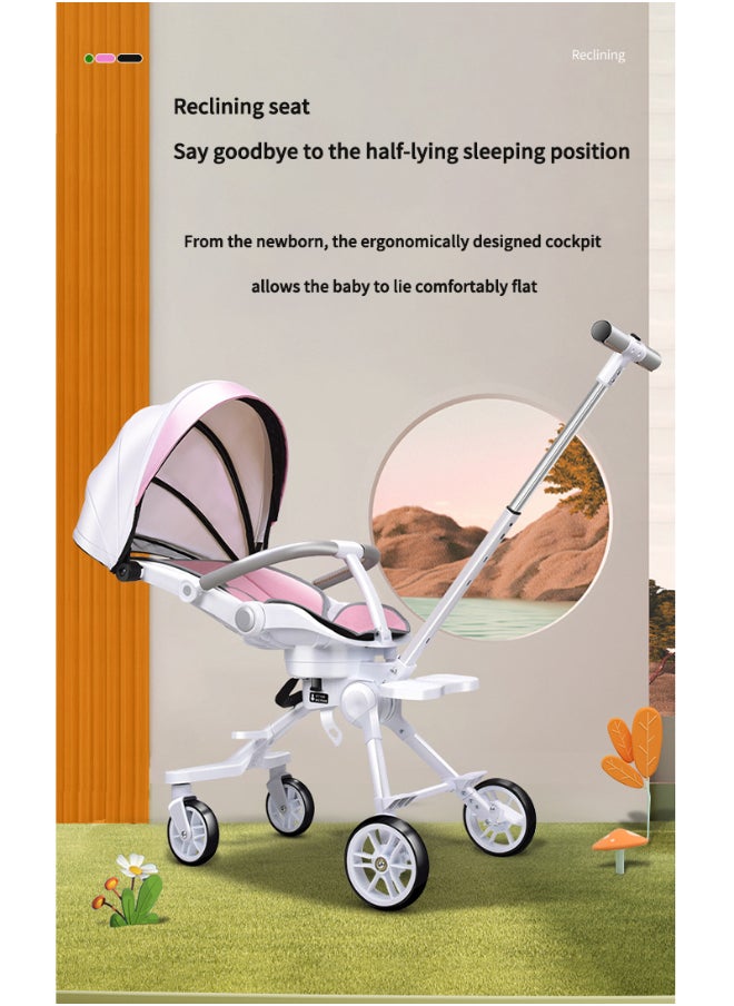 Two Way Fast Folding Stroller With Breathable Cushion