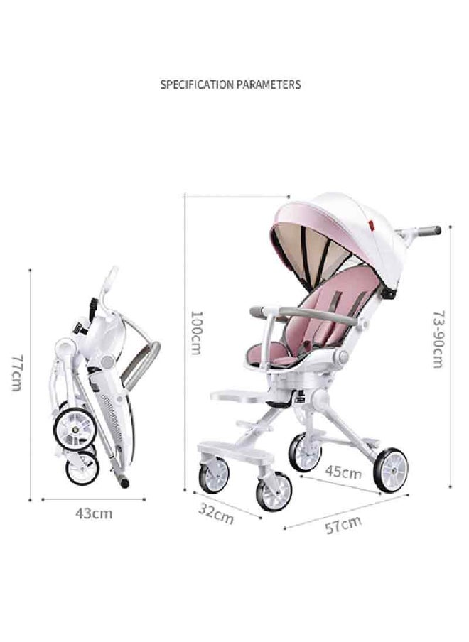 Two Way Fast Folding Stroller With Breathable Cushion