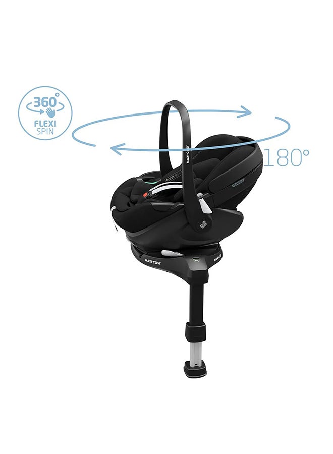 FamilyFix 360 Pro Rotating ISOFIX Car Seat Base, 0-4 Yrs, Easy One-Hand Install - Black