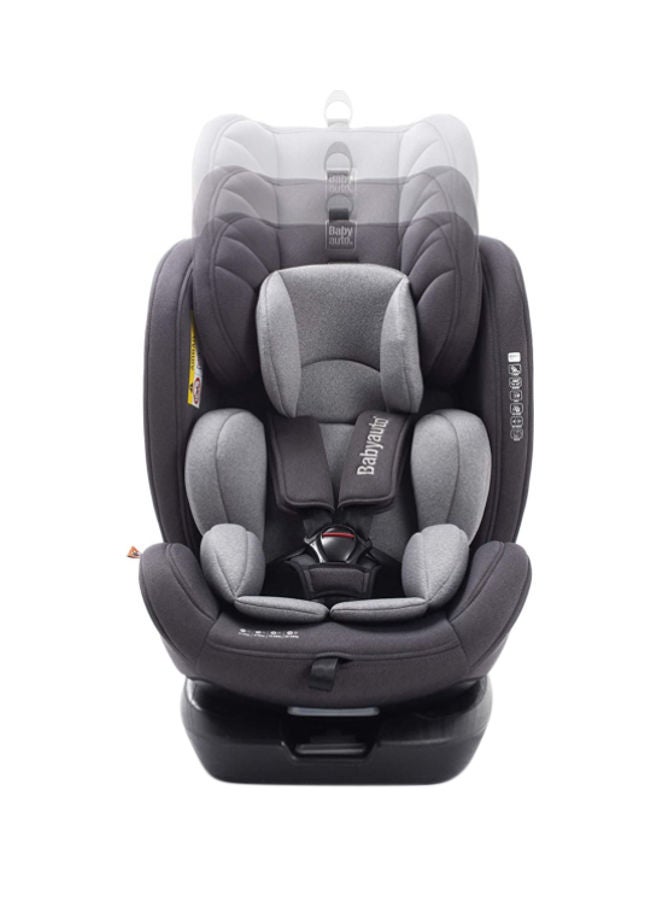 Revolta 360 Degree Rotating And Reclining Baby Car Seat, From Birth To 12 Years, From 0 - 36 Kg Group 0,1,2,3 - Grey Melange