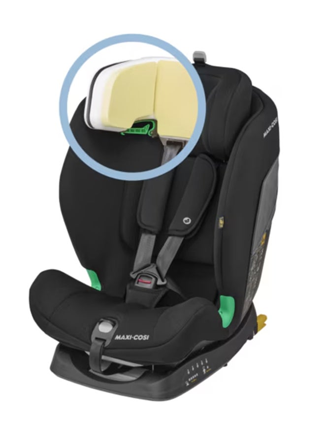 Titan i-Size Infant Car Seat, G-CELL Side Impact Protection, 5 Recline Positions, Adjustable Headrest, 15 Months to 12 Years, Authentic Black, 2 Year Warranty