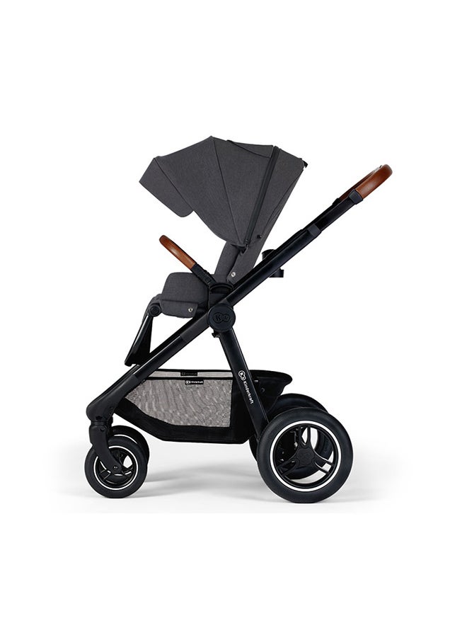 Multifunctional Pushchair 2In1 Everyday, Baby Pram, With Xl Carrycot, For All Terrain, Waterproof Upf50+ Material, Foldable, Easy To Transport, Practical Accessoires, Up To 22Kg - Dark Grey