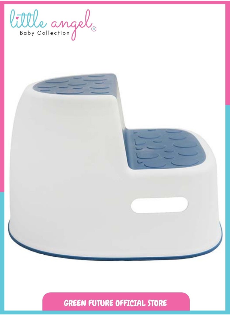 Baby step stool with non-slip surface, ideal for toddlers and kids to use in bathrooms, kitchens, and more. Durable, lightweight, and easy to carry for multiple uses.