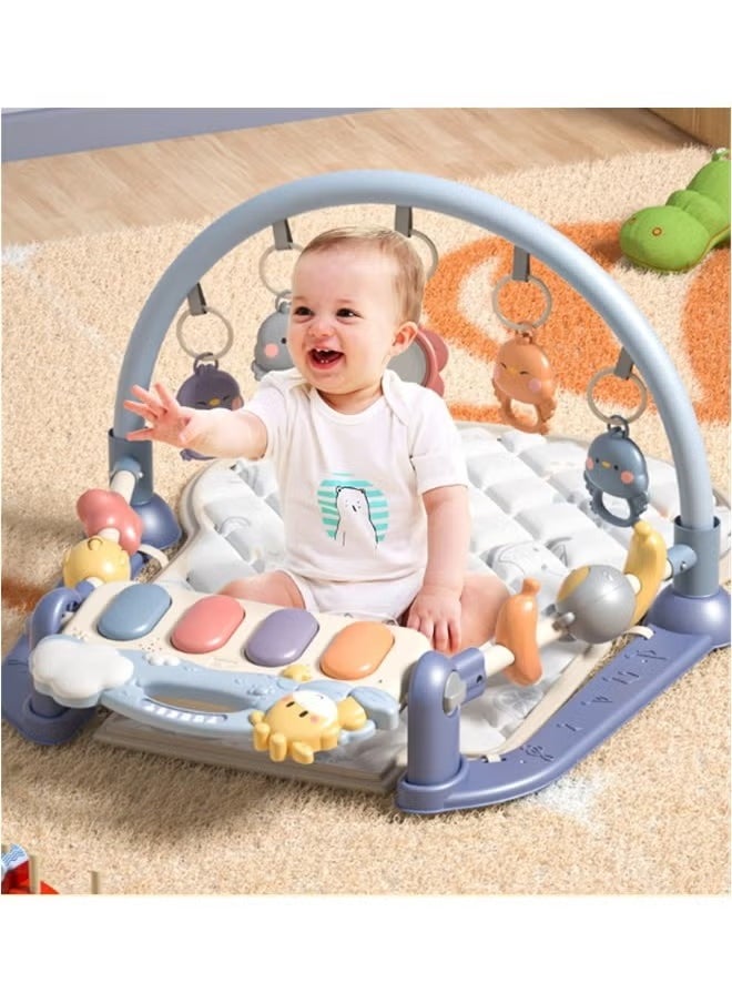 Baby Playmat & Funny Play Piano Gym Mat With White blanket, Infants Activity Center for Newborn To Toddlers