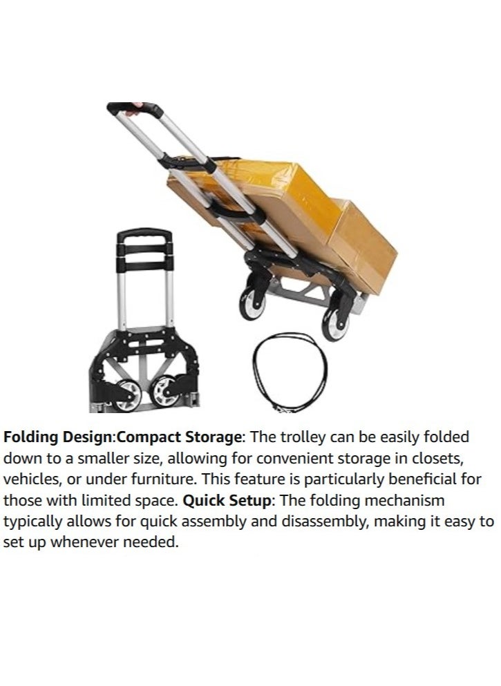 2 Wheel Foldable Mini Trolley Carrier 150kg