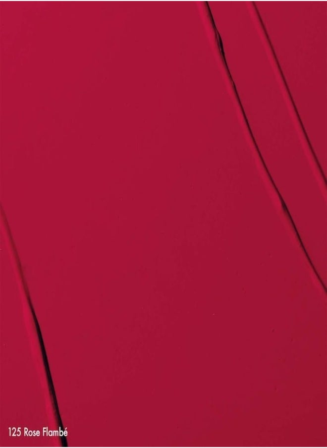 SEPHORA COLLECTION Cream Lip Stain 10HR Liquid Lipstick 125 Rose Flambe - Matte Hot Pink Red – Long-Lasting, Matte Brown Pink, High-Pigment & Transfer-Resistant (5ml)