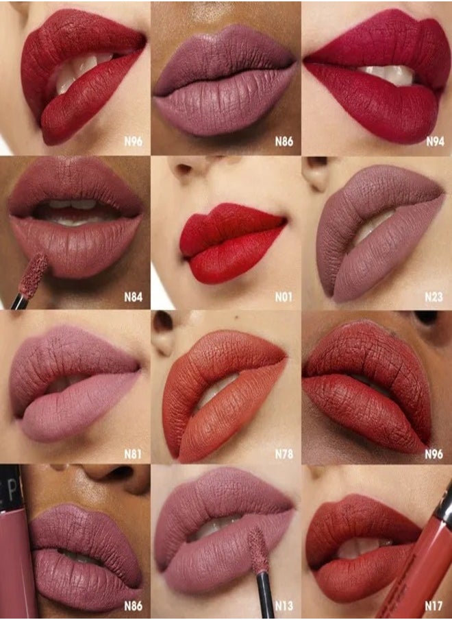 SEPHORA COLLECTION Cream Lip Stain 10HR Liquid Lipstick 131 Spicy Terracotta - Matte Terracotta Red – Long-Lasting, Matte Brown Pink, High-Pigment & Transfer-Resistant (5ml)