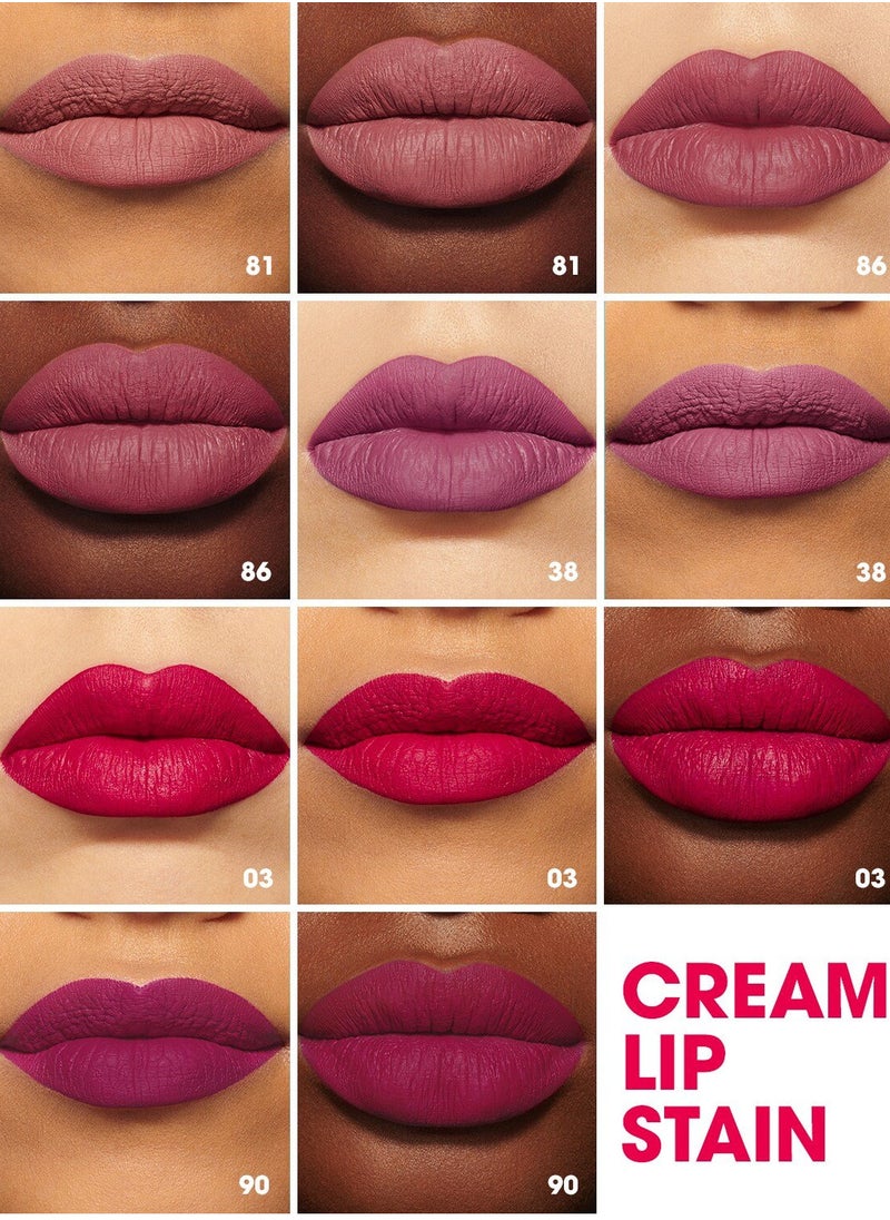 SEPHORA COLLECTION Cream Lip Stain 10HR Liquid Lipstick 131 Spicy Terracotta - Matte Terracotta Red – Long-Lasting, Matte Brown Pink, High-Pigment & Transfer-Resistant (5ml)