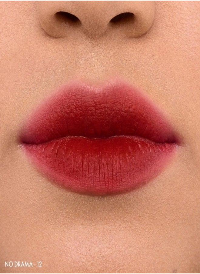 Sephora Collection Soft Matte & Easy - Smooth Matte Lip Color 12 No Drama - berry brick red (4.5ml)