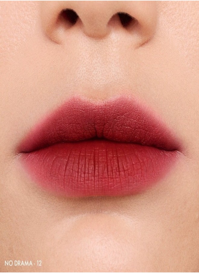 Sephora Collection Soft Matte & Easy - Smooth Matte Lip Color 12 No Drama - berry brick red (4.5ml)