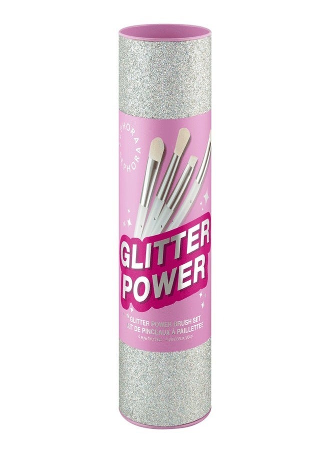 Pack Of 4 Glitter Power Brush Set