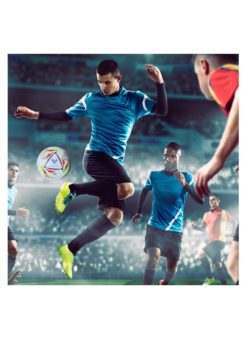 Soccer Football Ball - Pro Football Quality - Size 5 - High Performance Precision and Control - Durable for Matches and Training