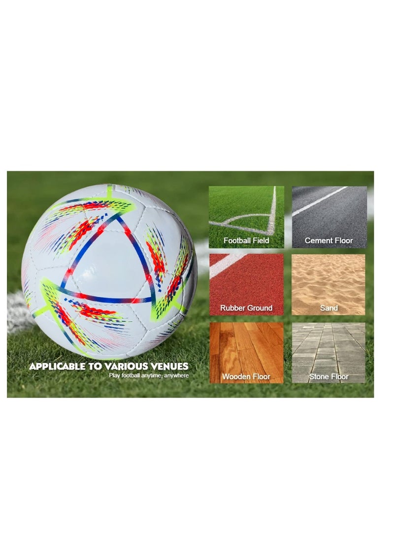 Soccer Football Ball - Pro Football Quality - Size 5 - High Performance Precision and Control - Durable for Matches and Training