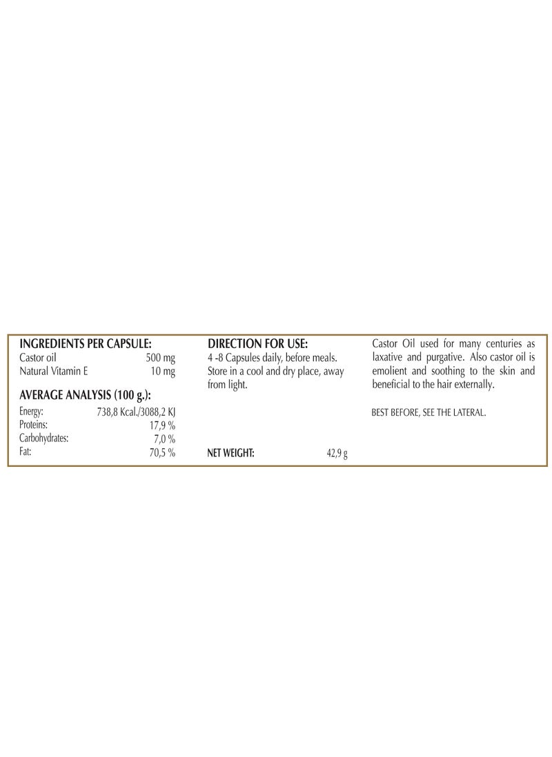 Marnys Castor Oil - 60 Caps
