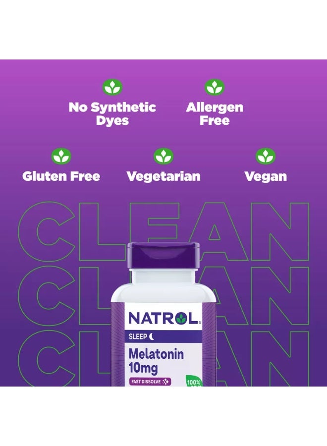 Sleep Melatonin 10mg, Fast Dissolve 100 Tablets Packaging May Vary
