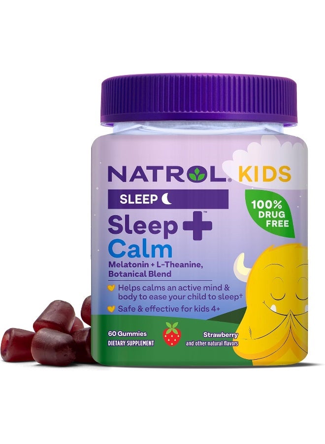 Sleep+ Calm, Melatonin + L-Theanine, 60 Gummies Packaging May Vary