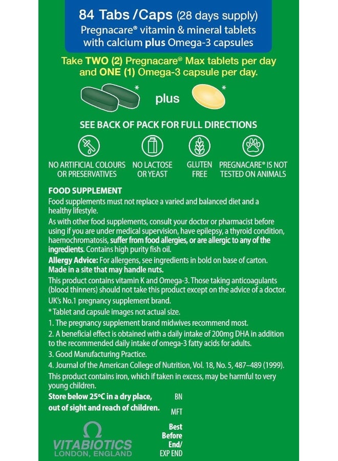 Pregnacare Max 84 Tablets/Capsules