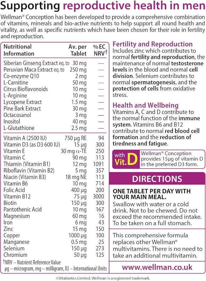 Wellman Conception 30 Tablets