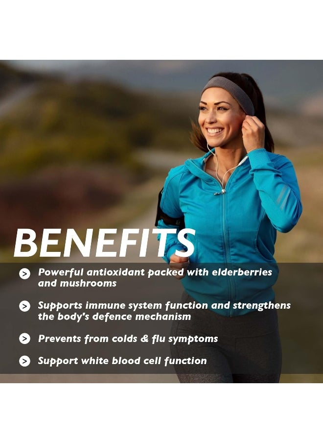 Immune Guard with Organic Elderberry & Superfood Immune Blend  60 Capsules