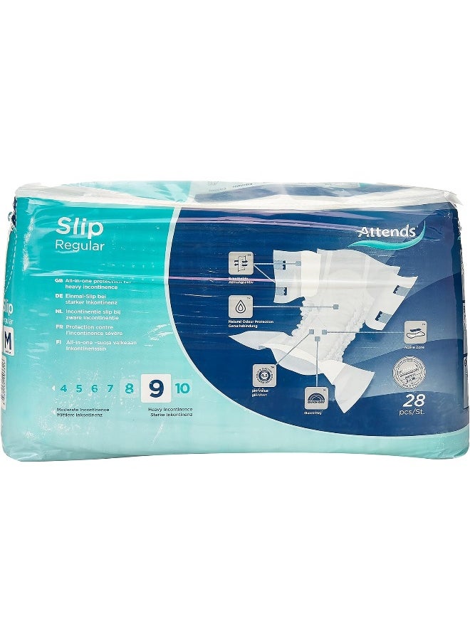 Slip Regular 9 Medium, 28 Pieces