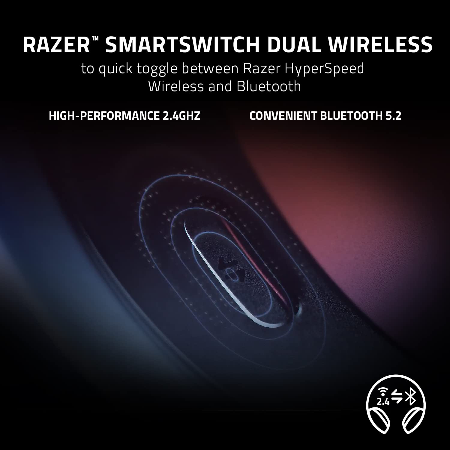 Barracuda Wireless Gaming & Mobile Headset (PC, Playstation, Switch, Android, iOS): 2.4GHz Wireless + Bluetooth - Integrated Noise-Cancelling Mic - 50mm Drivers - 40 Hr Battery - Black