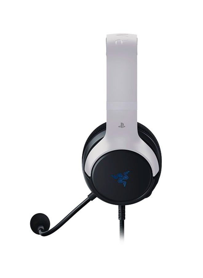 Kaira X Wired Gaming Headset for Playstation 5 / PS5, PS4, PC, Mac, Mobile: 50mm Drivers - HyperClear Cardioid Mic - Memory Foam Cushions - On-Headset Controls - White & Black