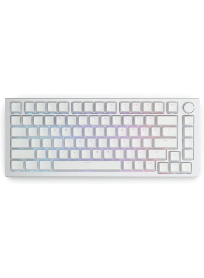 Glorious GMMK ABS Doubleshot V2 USA Base Kit Mechanical Keycaps - (123 Keys) - White