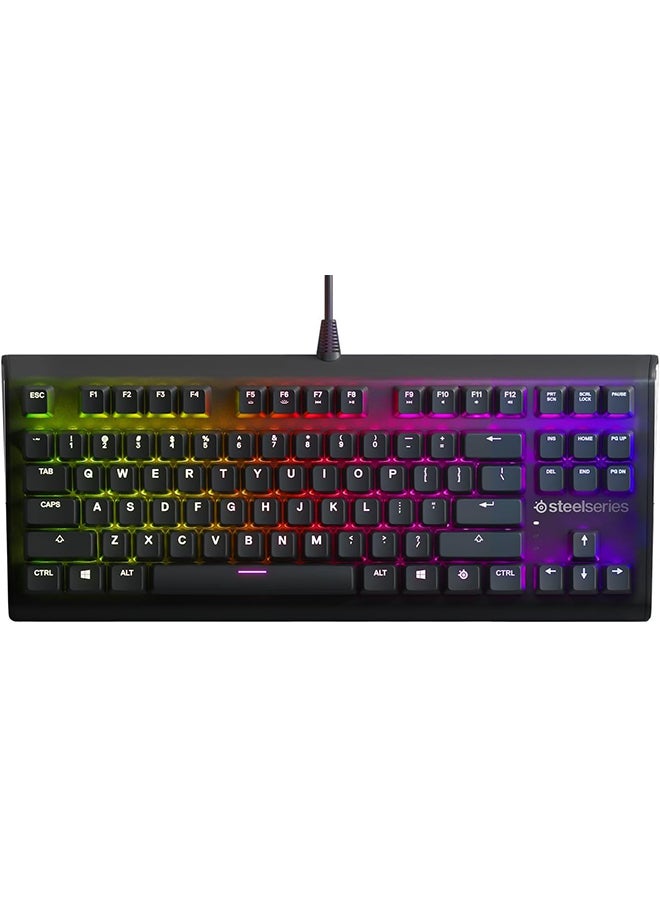 SteelSeries Apex M750 TKL RGB Tenkeyless Mechanical Gaming Keyboard - Aluminum Frame - RGB LED Backlit - Linear & Quiet Switch - Discord Notifications