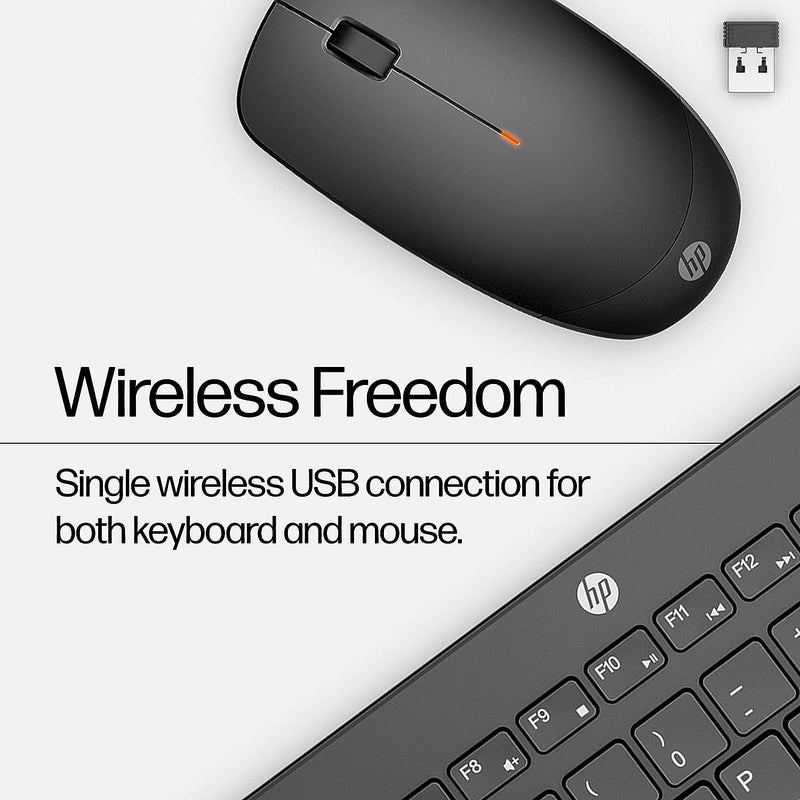 Renewed - 230 Wireless Mouse And Keyboard Combo Black