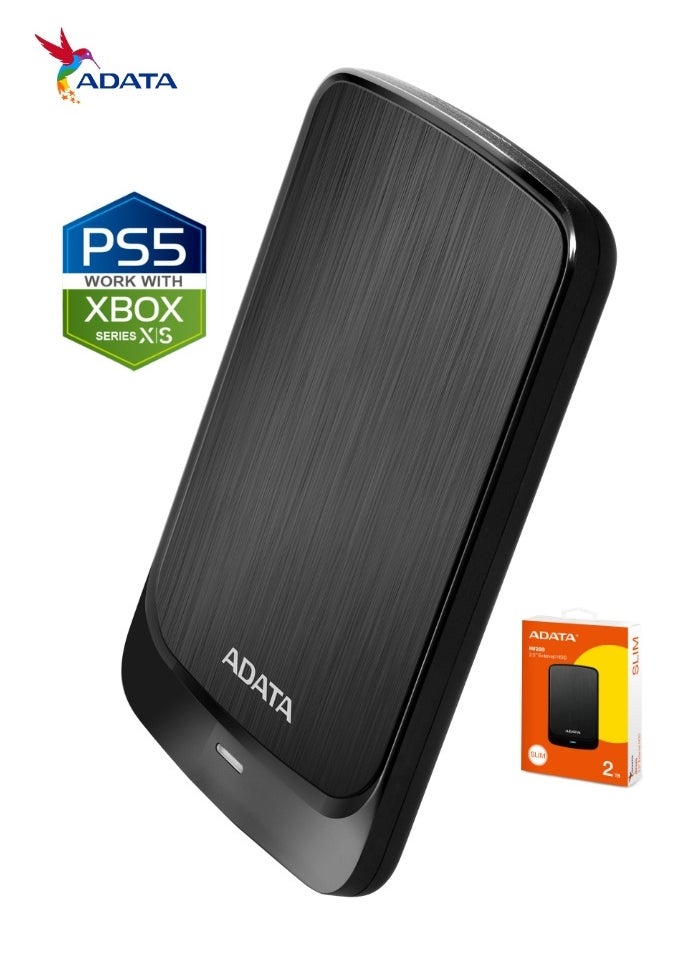 HV320 2TB External HDD Slim Hard Drive | Compatible with PS5 XBOX for Superfast Gaming Fast Data Transfer | Black