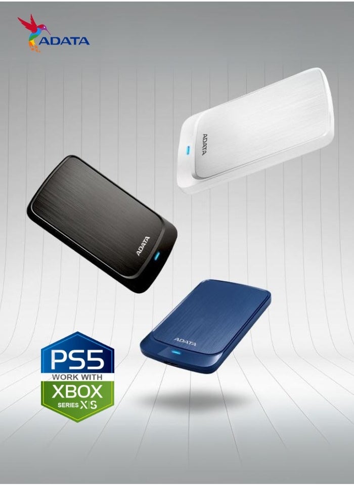 HV320 2TB External HDD Slim Hard Drive | Compatible with PS5 XBOX for Superfast Gaming Fast Data Transfer | Blue
