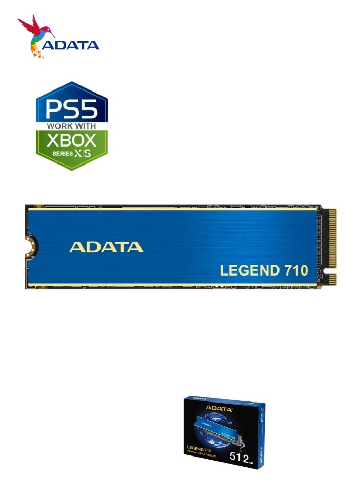 LEGEND 710 512GB SSD Nvme Solid-State Drive for Laptop Desktop PS5 XBOX | PCIe Gen3 x4 M.2 2280