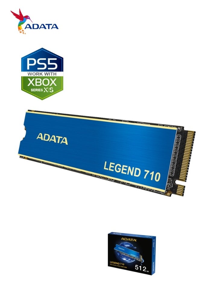 LEGEND 710 512GB SSD Nvme Solid-State Drive for Laptop Desktop PS5 XBOX | PCIe Gen3 x4 M.2 2280