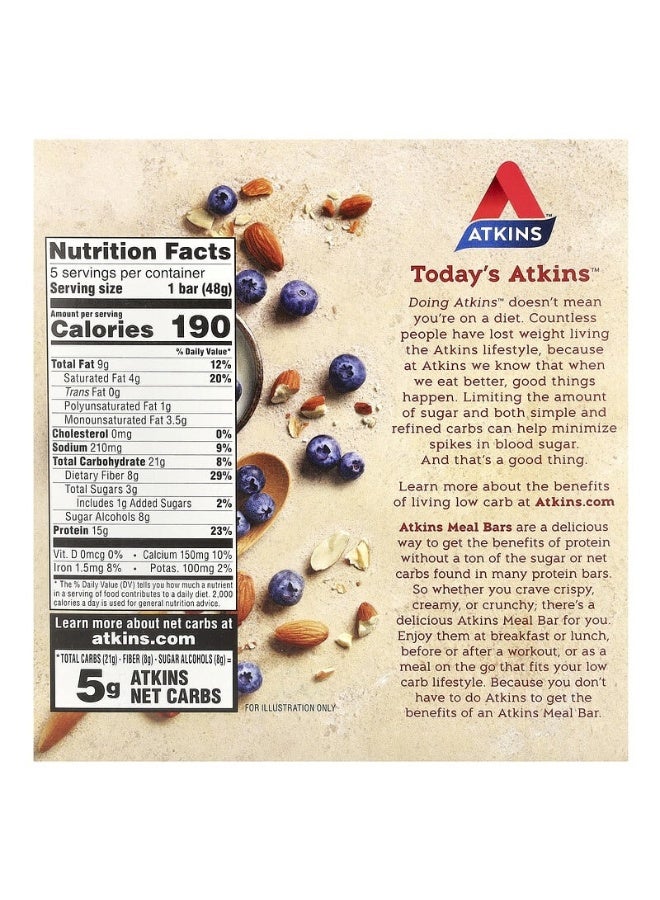 Pack Of 5 Blueberry Greek Yogurt Bar