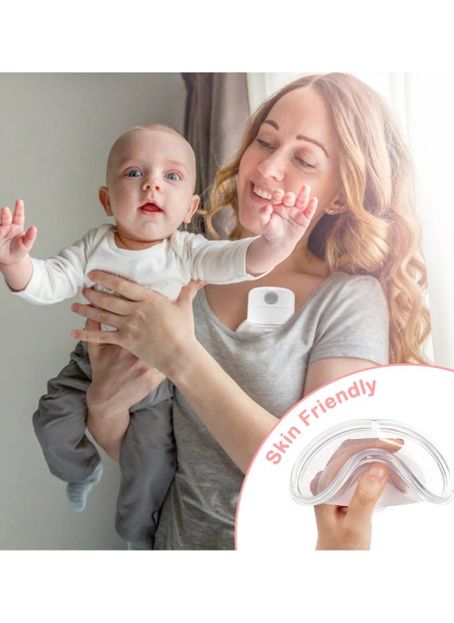 Wearable Breast Pump With Milk Bag 2 Pack Portable Rechargeable Electric Hands Free Breast Pumps With 2 Modes 9 Levels