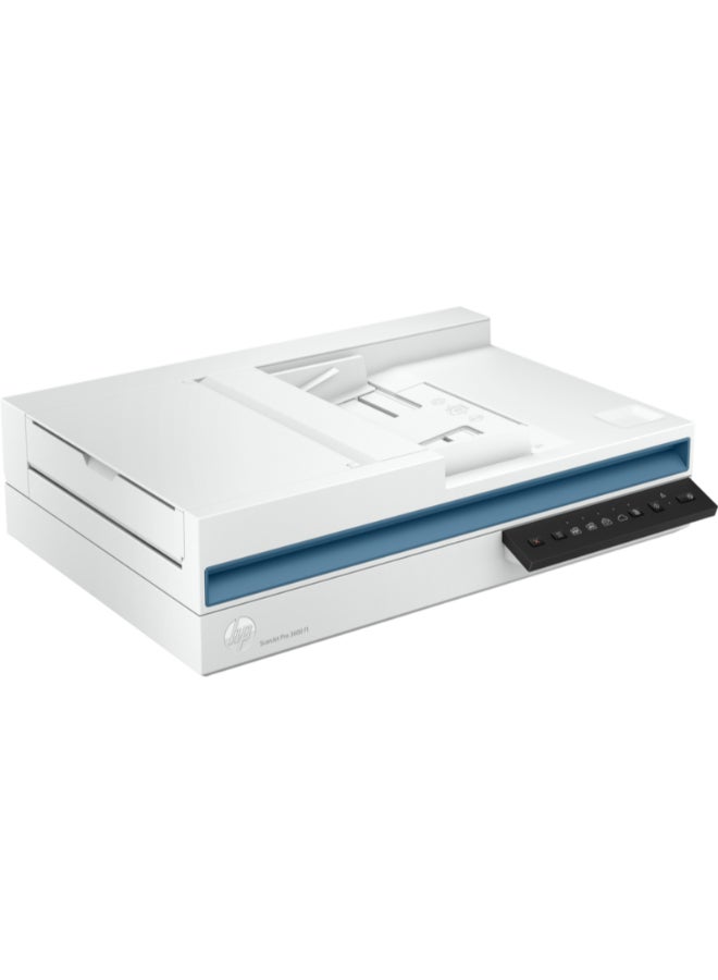 ScanJet Pro 3600 f1, Fast 2-Sided Scanning And Auto Document Feeder (20G06A) White