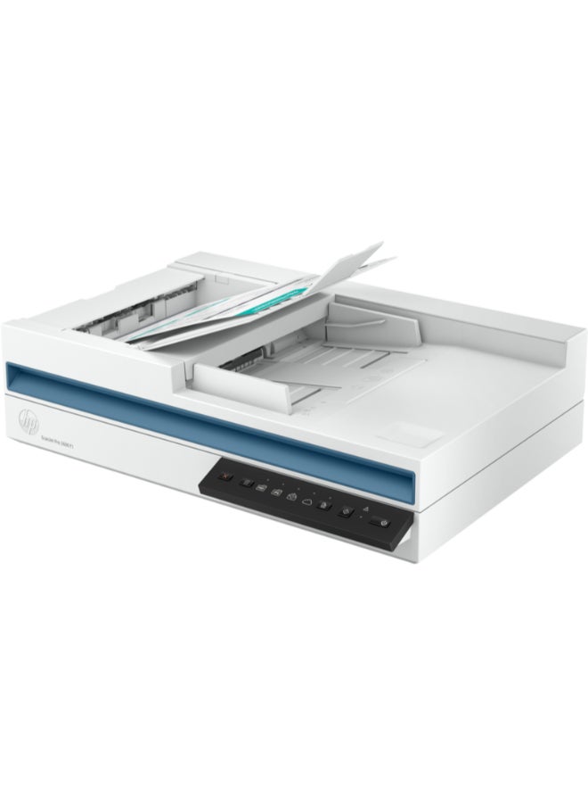 ScanJet Pro 3600 f1, Fast 2-Sided Scanning And Auto Document Feeder (20G06A) White