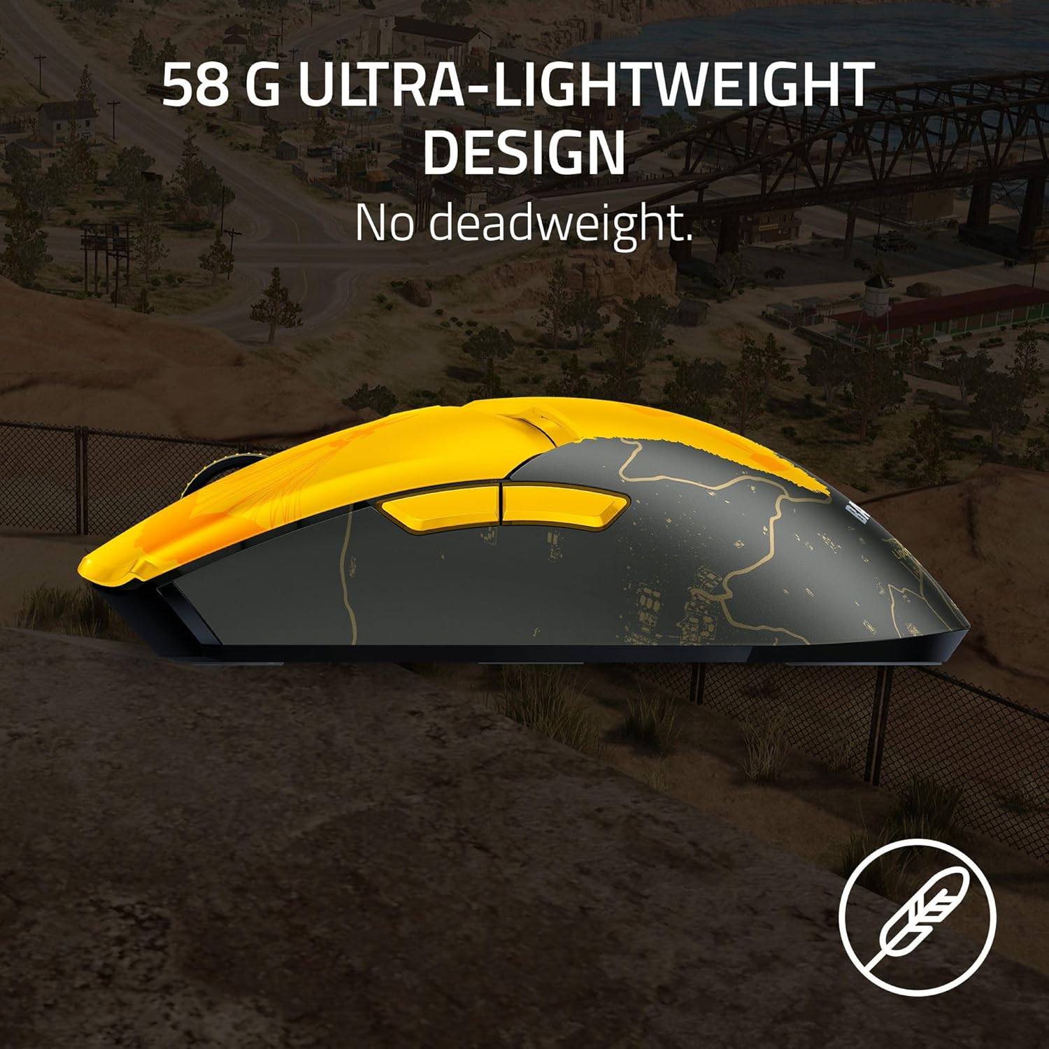 Viper V2 Pro - PUBG: Battleground Edition Ultra-lightweight, Ultra-fast Wireless Esports Gaming Mouse